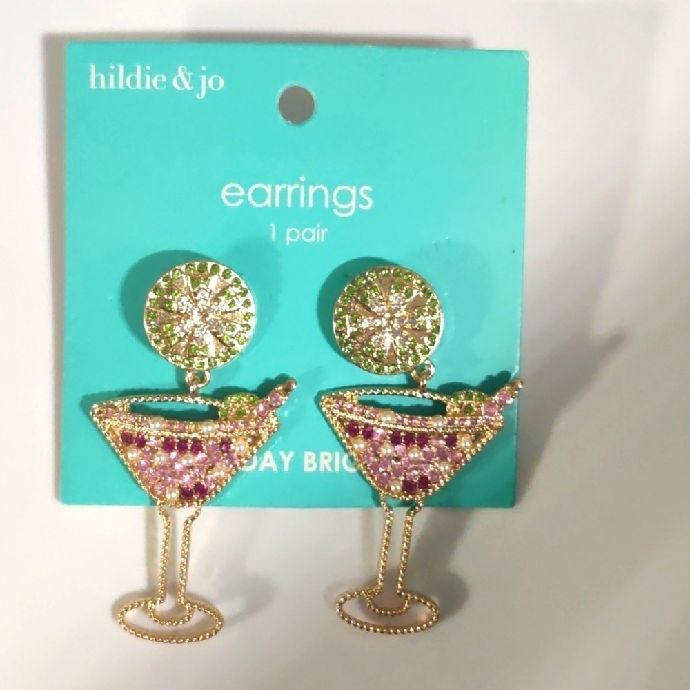 Champagne Sparkling Earrings 10$
